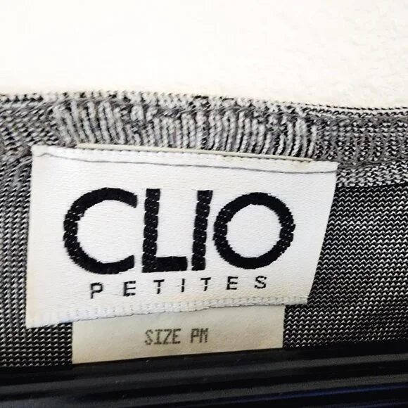 Vintage Y2k 70s Clio PM LongSleeve Gray Floral Top Whimsigoth Retro Disco - Picture 2 of 15